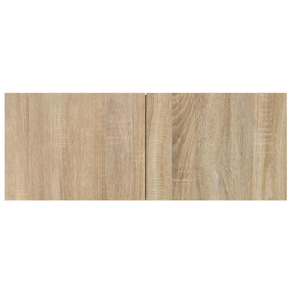 Tv-meubels 2 st 80x30x30 cm bewerkt hout sonoma eikenkleurig is nu te koop bij PeponiXL, paradijselijk wonen!