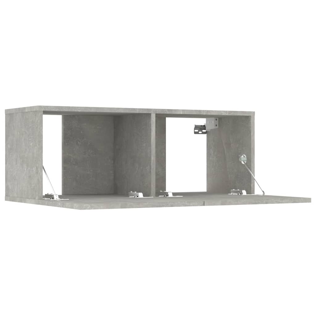 Tv-meubels 2 st 80x30x30 cm bewerkt hout betongrijs is nu te koop bij PeponiXL, paradijselijk wonen!