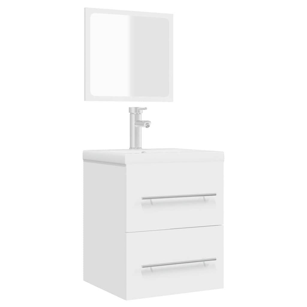 Badkamerkast met spiegel 41x38,5x48 cm wit is nu te koop bij PeponiXL, paradijselijk wonen!