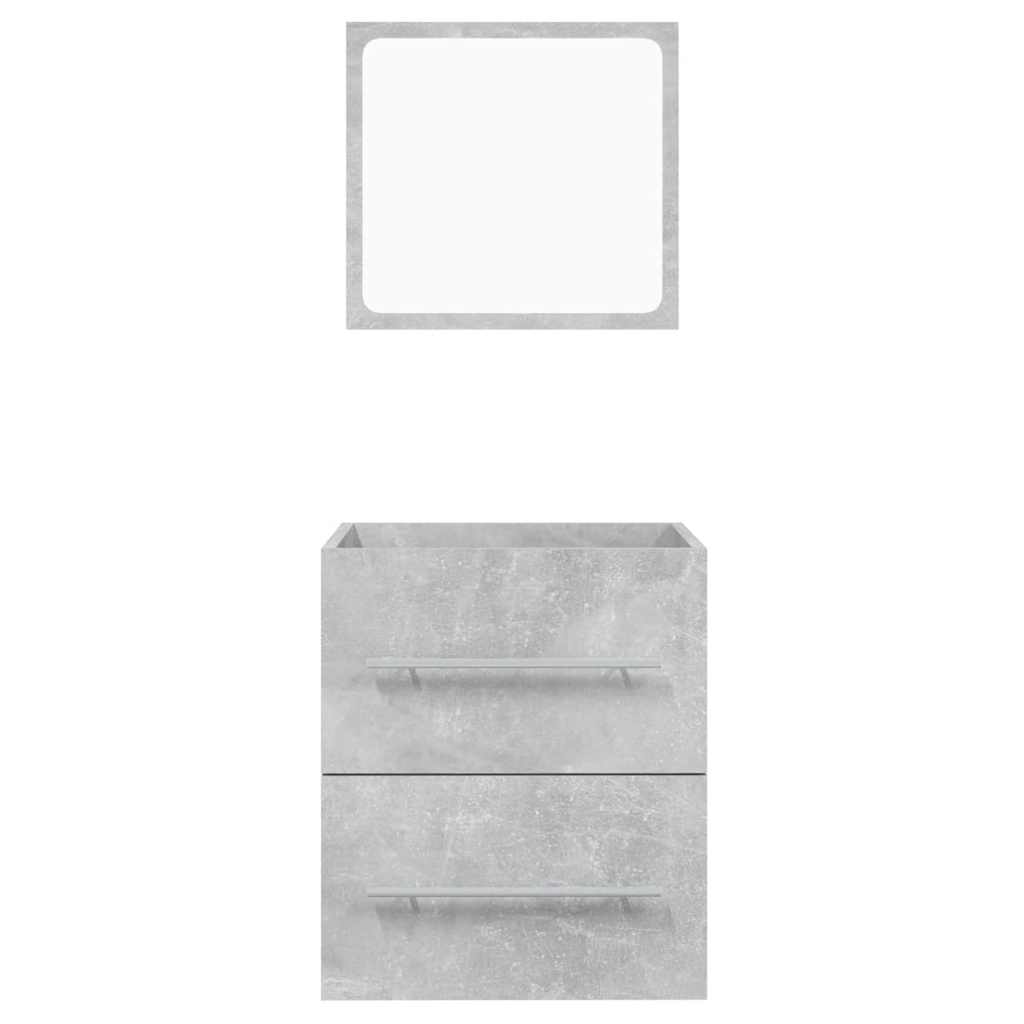 Badkamerkast met spiegel 41x38,5x48 cm betongrijs is nu te koop bij PeponiXL, paradijselijk wonen!