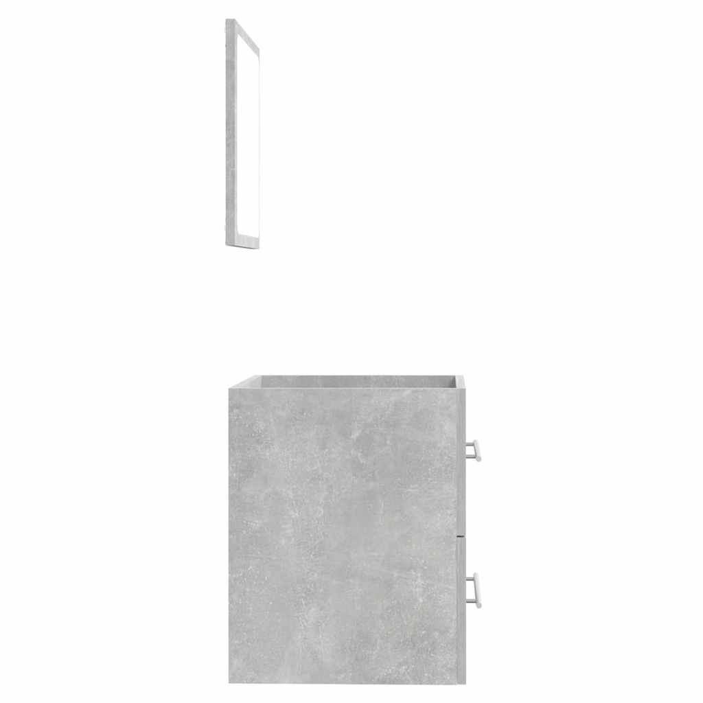 Badkamerkast met spiegel 41x38,5x48 cm betongrijs is nu te koop bij PeponiXL, paradijselijk wonen!