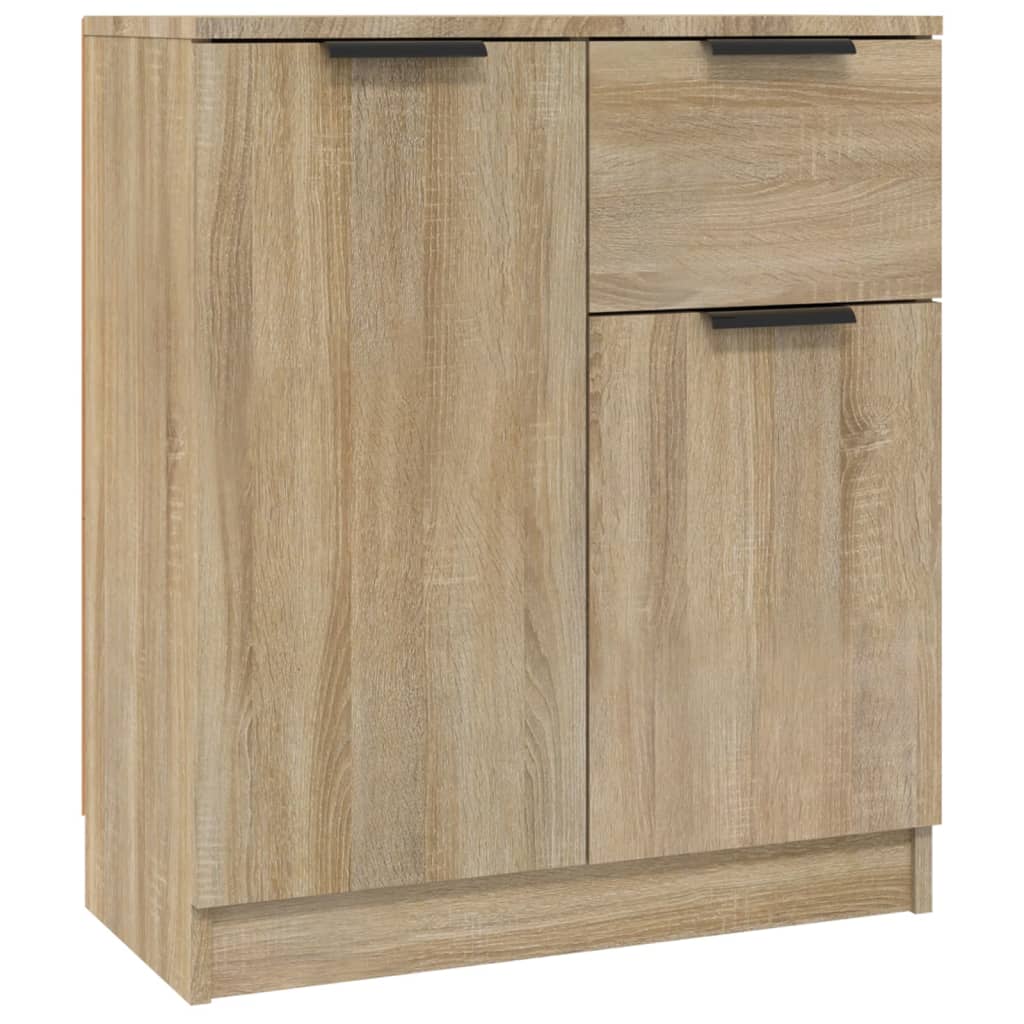 Dressoir 60x30x70 cm bewerkt hout sonoma eikenkleurig is nu te koop bij PeponiXL, paradijselijk wonen!