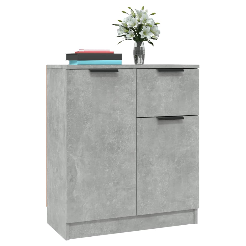 Dressoir 60x30x70 cm bewerkt hout betongrijs is nu te koop bij PeponiXL, paradijselijk wonen!