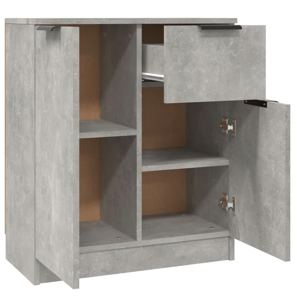 Dressoir 60x30x70 cm bewerkt hout betongrijs is nu te koop bij PeponiXL, paradijselijk wonen!