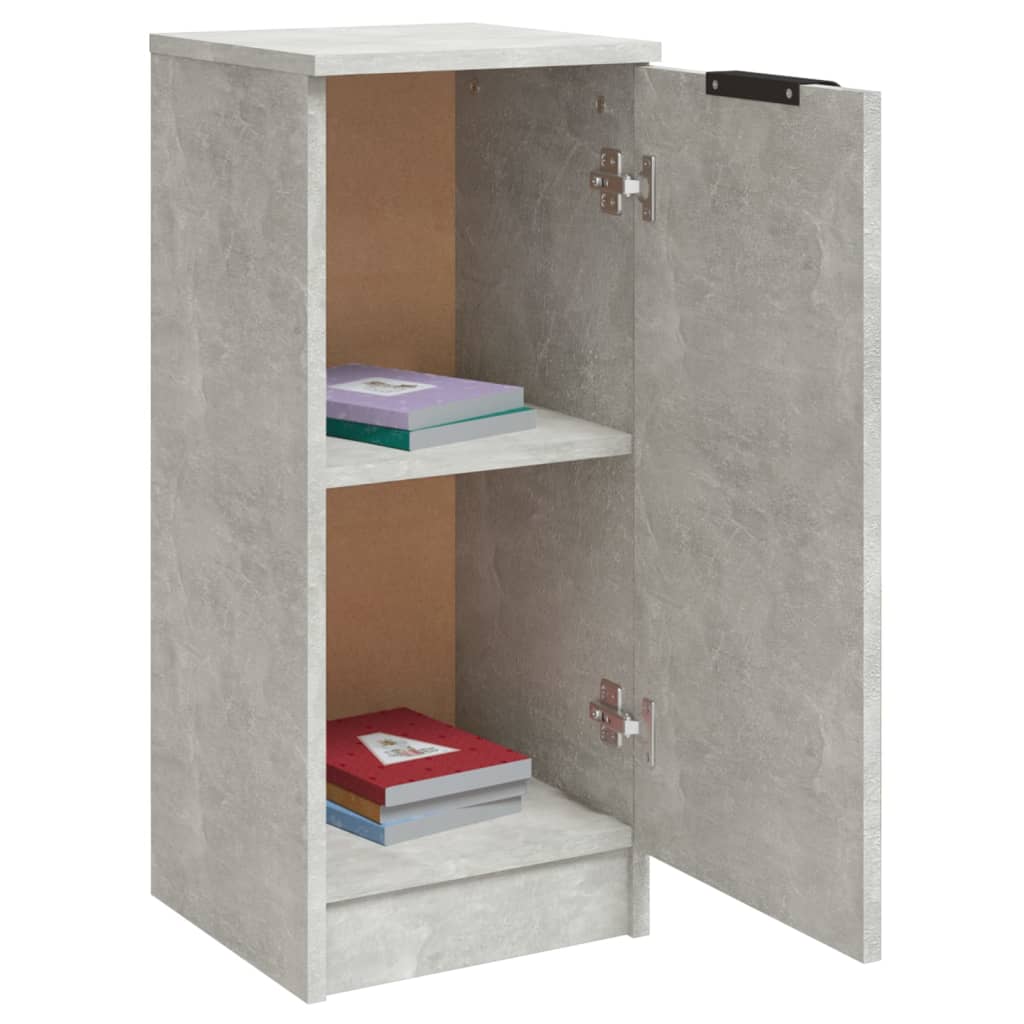 Dressoirs 2 st 30x30x70 cm bewerkt hout betongrijs is nu te koop bij PeponiXL, paradijselijk wonen!