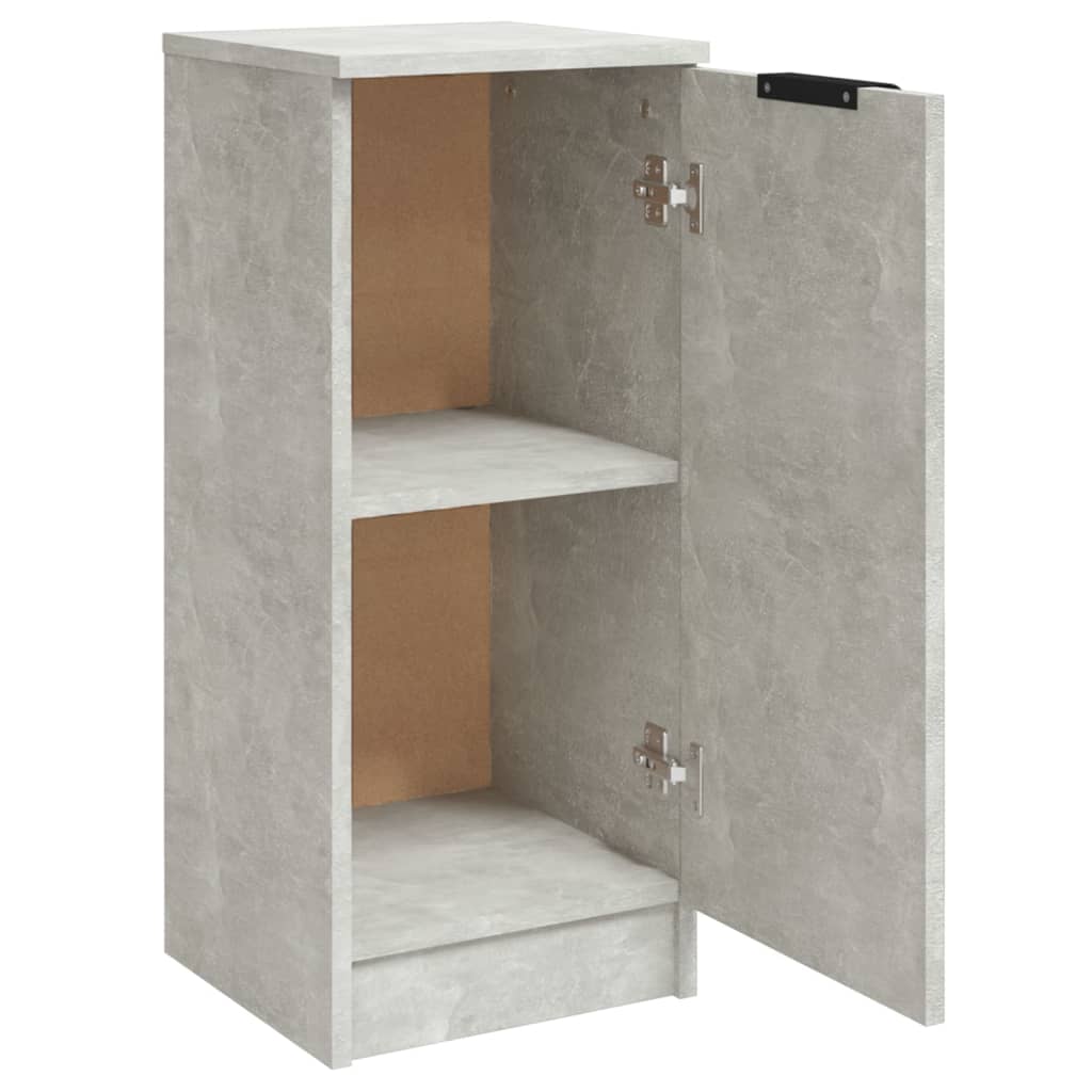 Dressoirs 2 st 30x30x70 cm bewerkt hout betongrijs is nu te koop bij PeponiXL, paradijselijk wonen!
