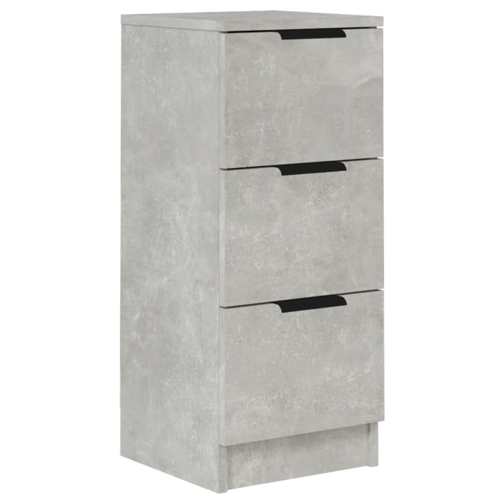 Dressoir 30x30x70 cm bewerkt hout betongrijs is nu te koop bij PeponiXL, paradijselijk wonen!
