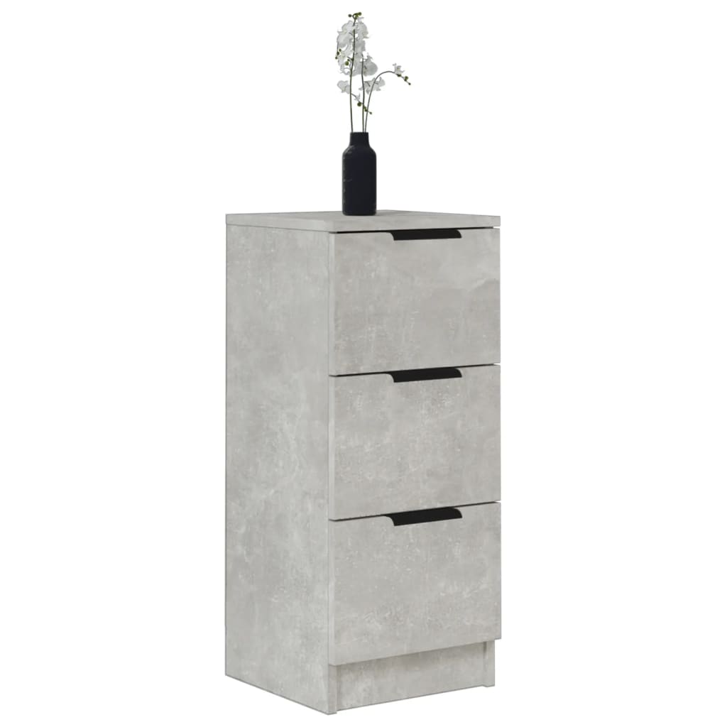 Dressoir 30x30x70 cm bewerkt hout betongrijs is nu te koop bij PeponiXL, paradijselijk wonen!