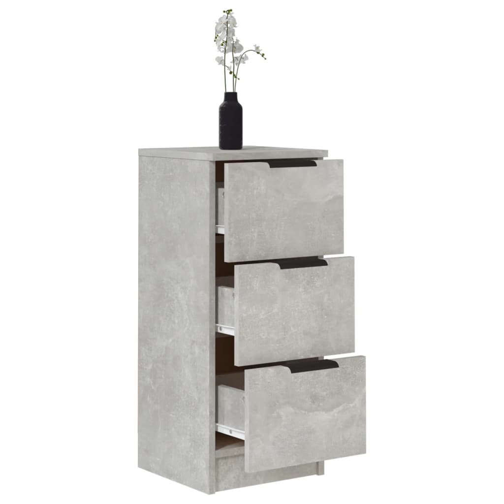 Dressoir 30x30x70 cm bewerkt hout betongrijs is nu te koop bij PeponiXL, paradijselijk wonen!