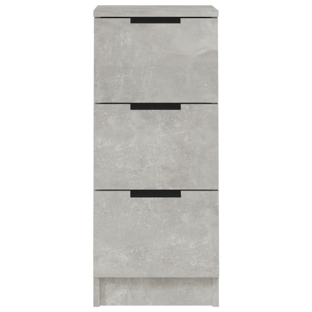 Dressoir 30x30x70 cm bewerkt hout betongrijs is nu te koop bij PeponiXL, paradijselijk wonen!