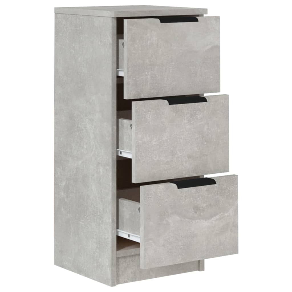 Dressoir 30x30x70 cm bewerkt hout betongrijs is nu te koop bij PeponiXL, paradijselijk wonen!