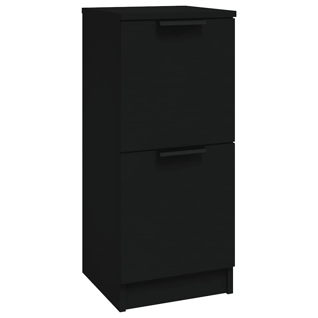 Dressoir 30x30x70 cm bewerkt hout zwart is nu te koop bij PeponiXL, paradijselijk wonen!