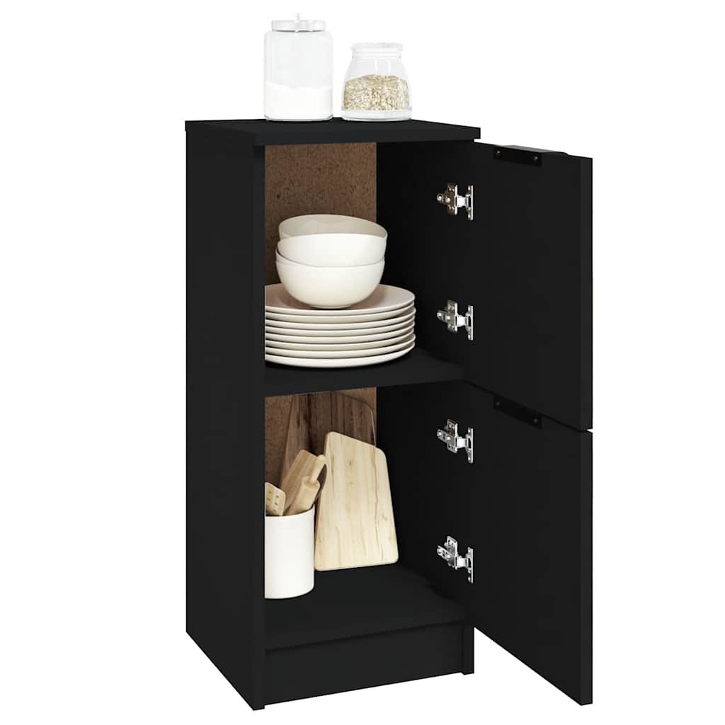 Dressoir 30x30x70 cm bewerkt hout zwart is nu te koop bij PeponiXL, paradijselijk wonen!