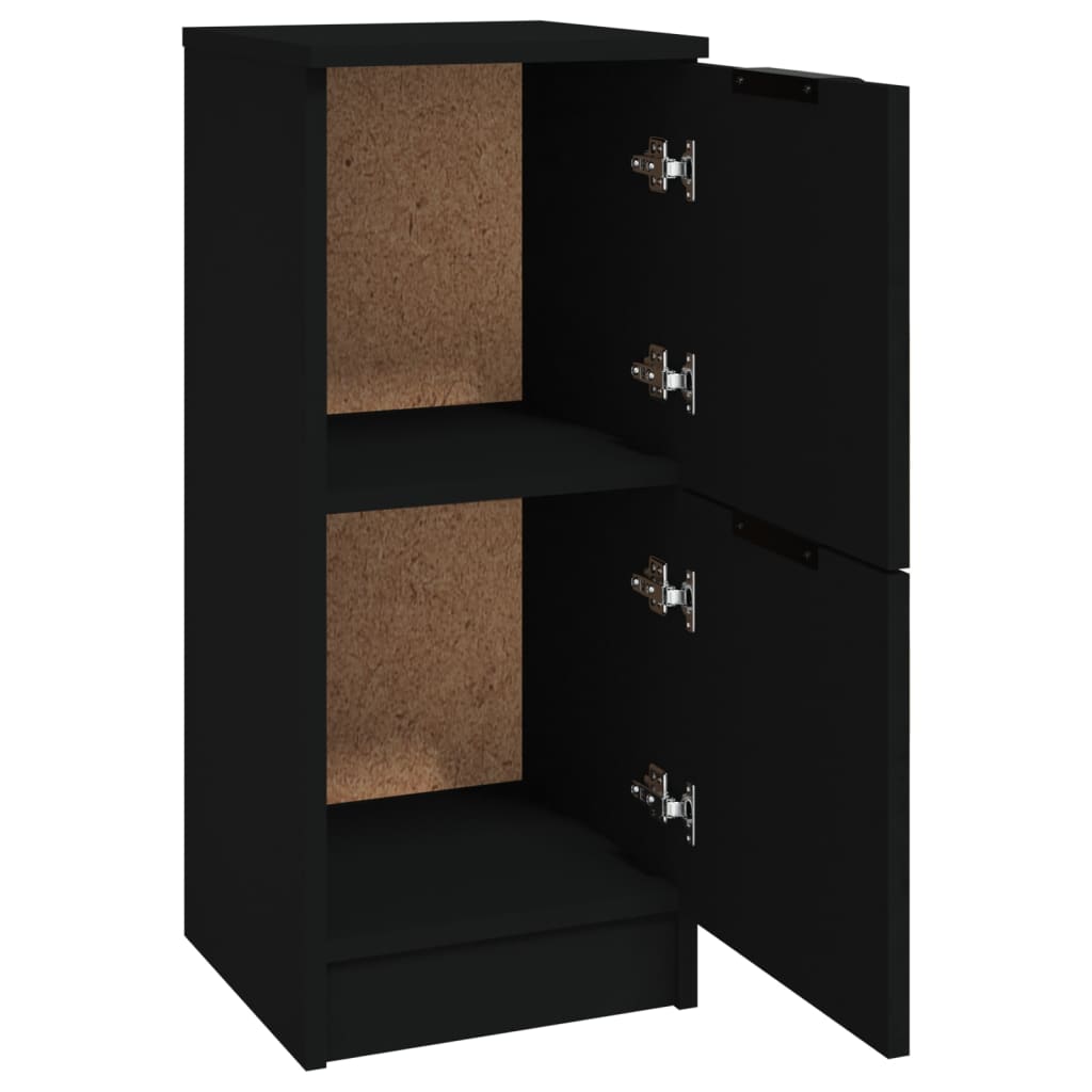Dressoir 30x30x70 cm bewerkt hout zwart is nu te koop bij PeponiXL, paradijselijk wonen!