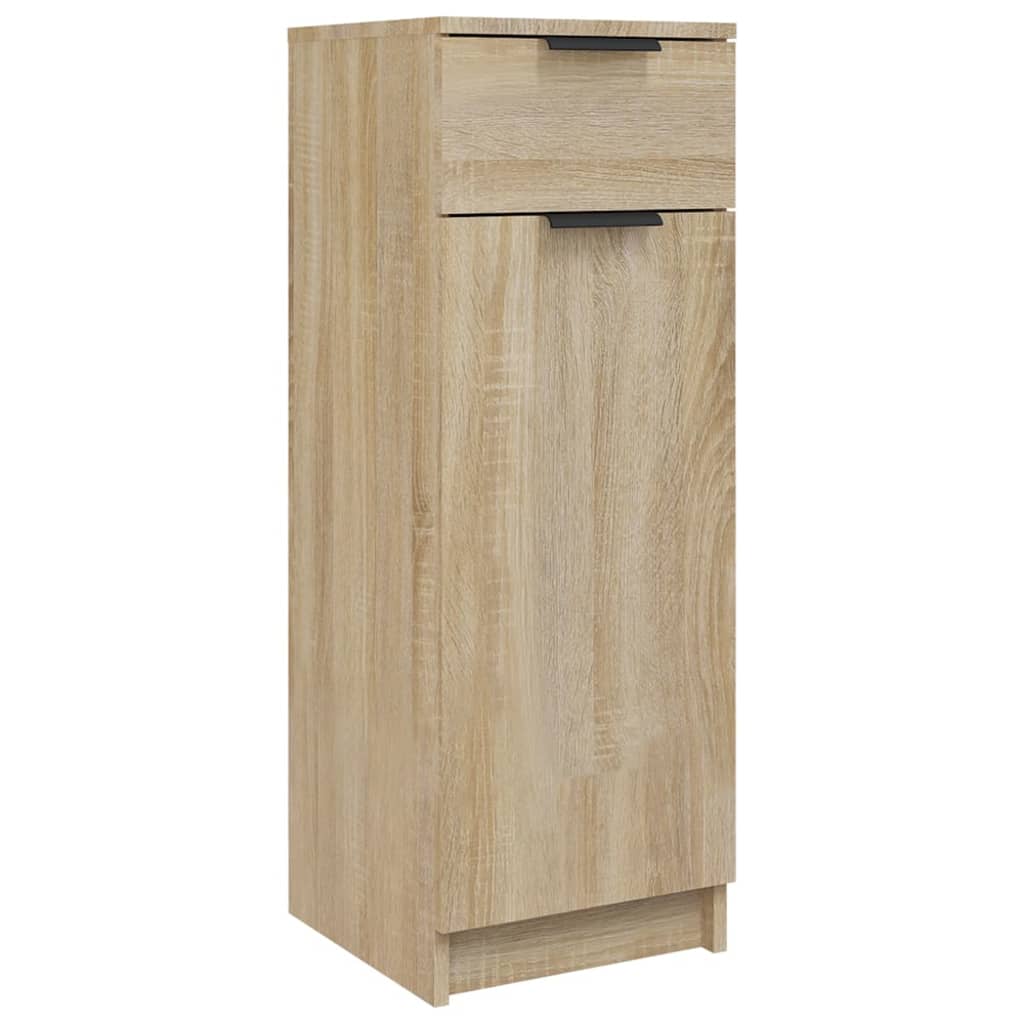 Badkamerkast 32x33,5x90 cm bewerkt hout sonoma eikenkleurig is nu te koop bij PeponiXL, paradijselijk wonen!