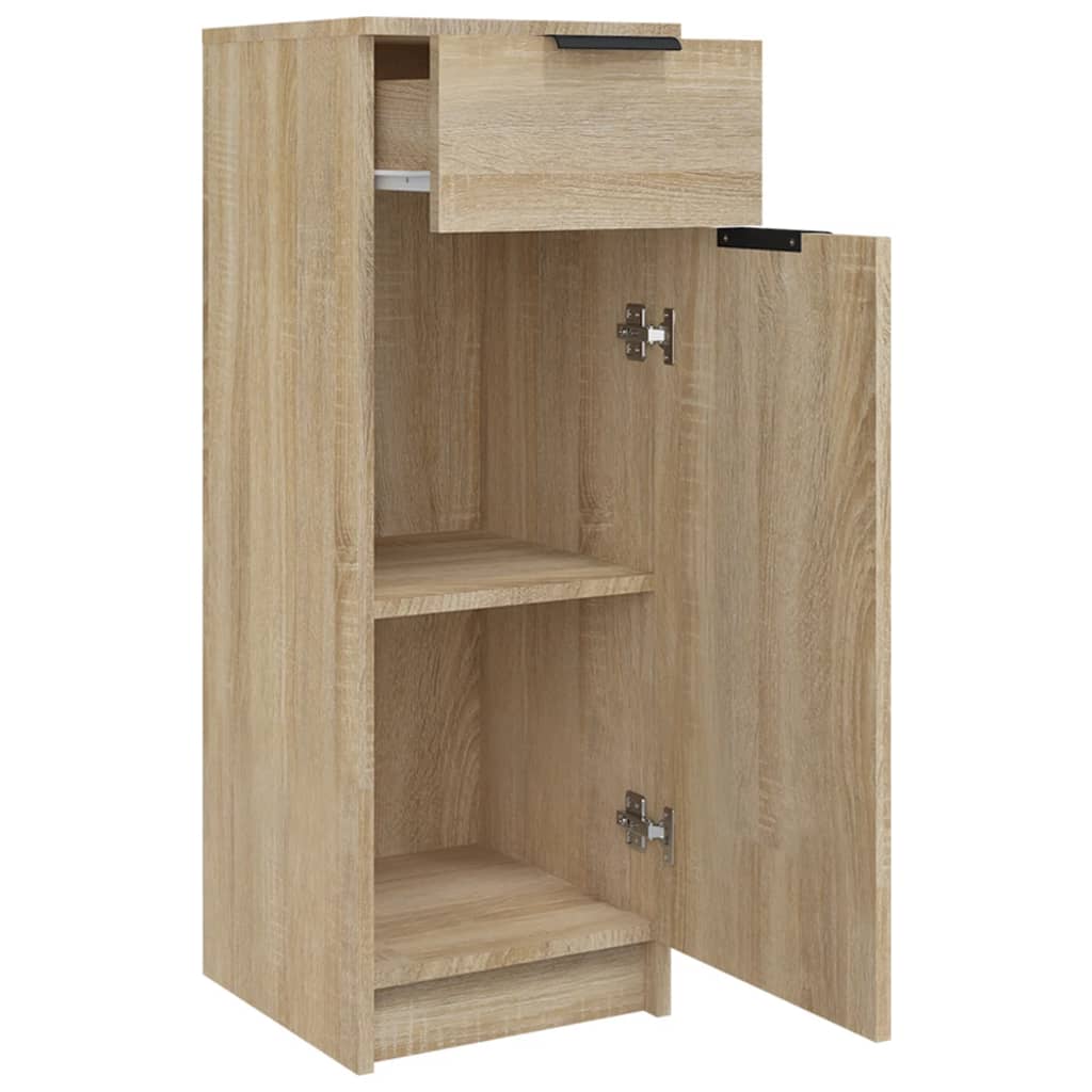Badkamerkast 32x33,5x90 cm bewerkt hout sonoma eikenkleurig is nu te koop bij PeponiXL, paradijselijk wonen!