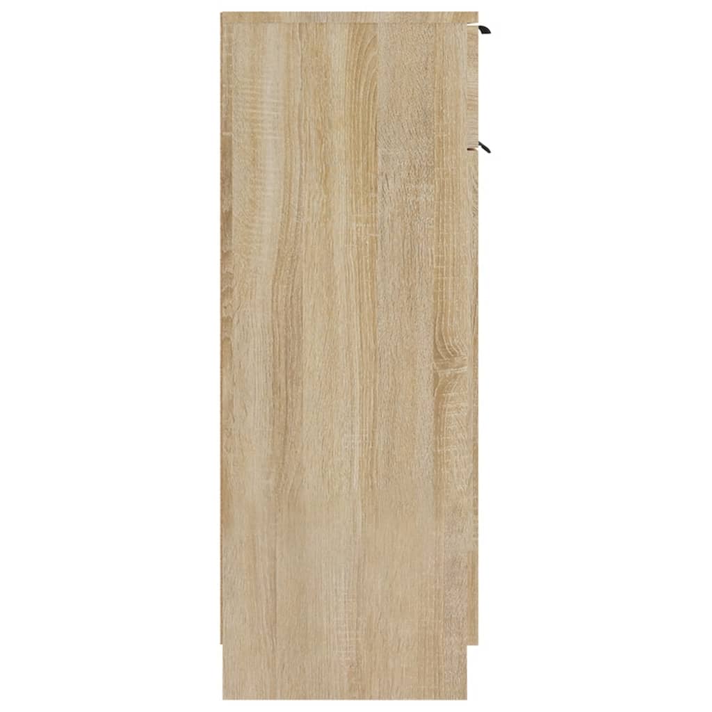 Badkamerkast 32x33,5x90 cm bewerkt hout sonoma eikenkleurig is nu te koop bij PeponiXL, paradijselijk wonen!