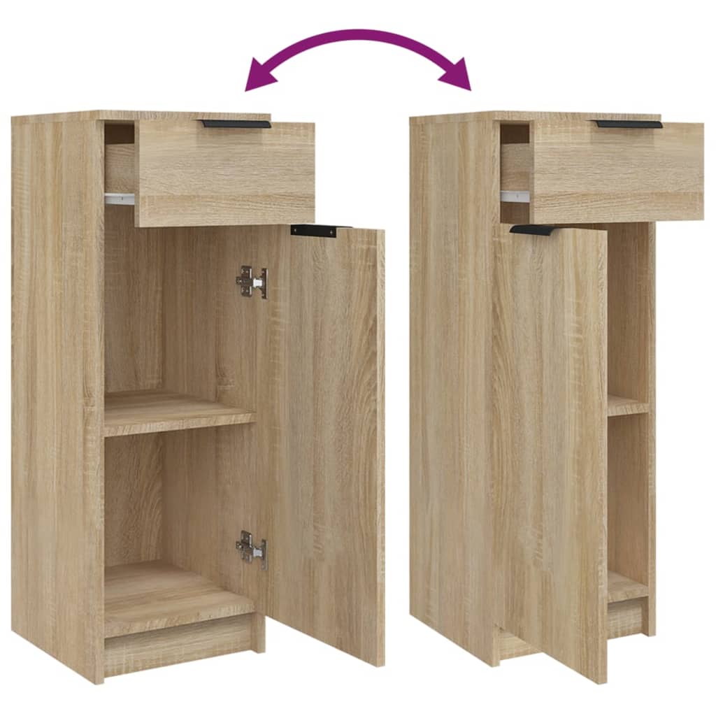 Badkamerkast 32x33,5x90 cm bewerkt hout sonoma eikenkleurig is nu te koop bij PeponiXL, paradijselijk wonen!