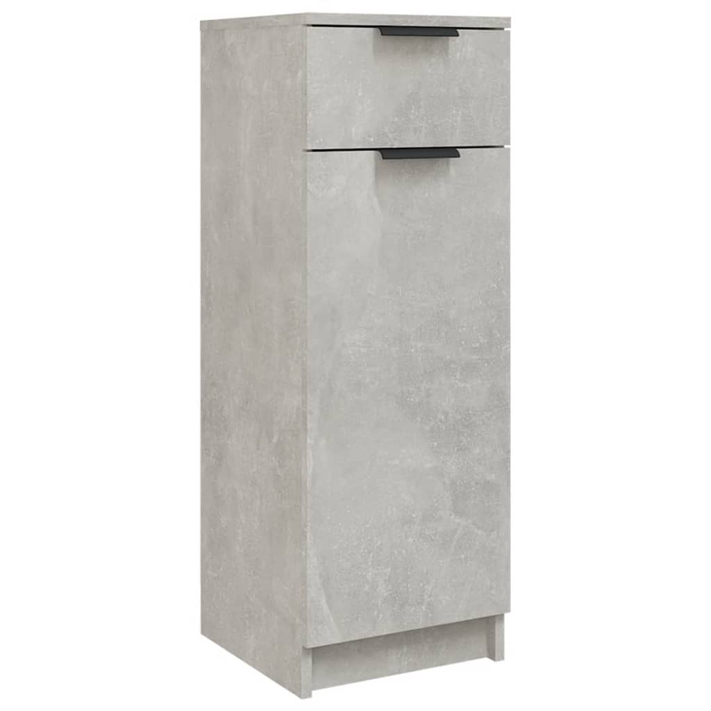 Badkamerkast 32x34x90 cm bewerkt hout betongrijs is nu te koop bij PeponiXL, paradijselijk wonen!