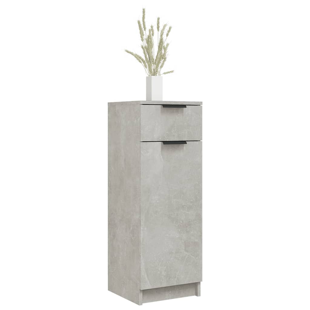 Badkamerkast 32x34x90 cm bewerkt hout betongrijs is nu te koop bij PeponiXL, paradijselijk wonen!