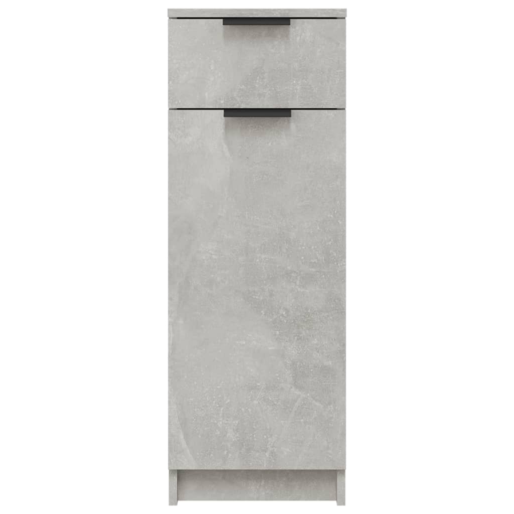 Badkamerkast 32x34x90 cm bewerkt hout betongrijs is nu te koop bij PeponiXL, paradijselijk wonen!
