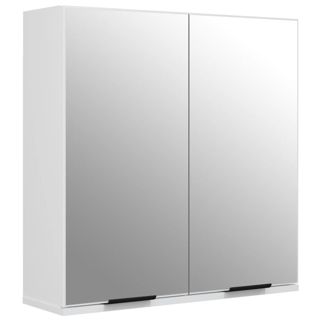 Badkamerkast met spiegel 64x20x67 cm wit is nu te koop bij PeponiXL, paradijselijk wonen!