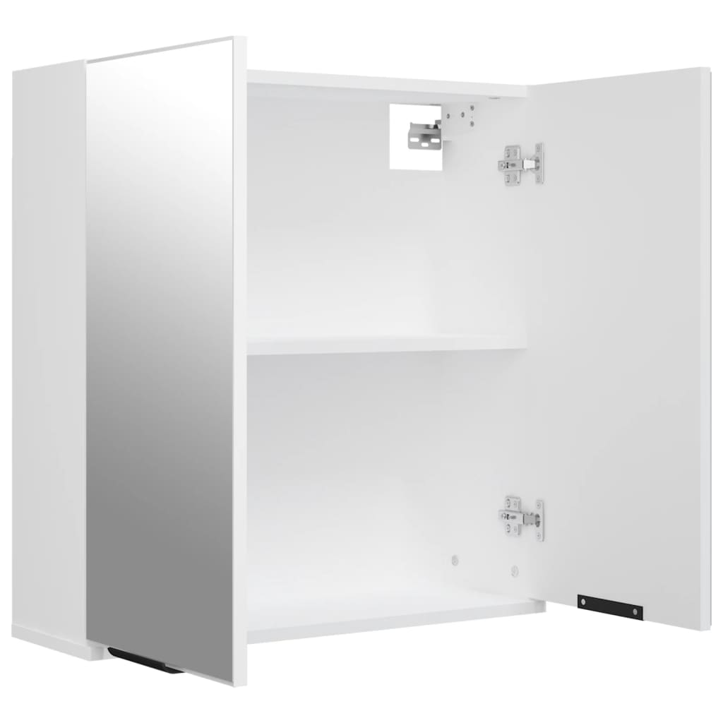 Badkamerkast met spiegel 64x20x67 cm wit is nu te koop bij PeponiXL, paradijselijk wonen!