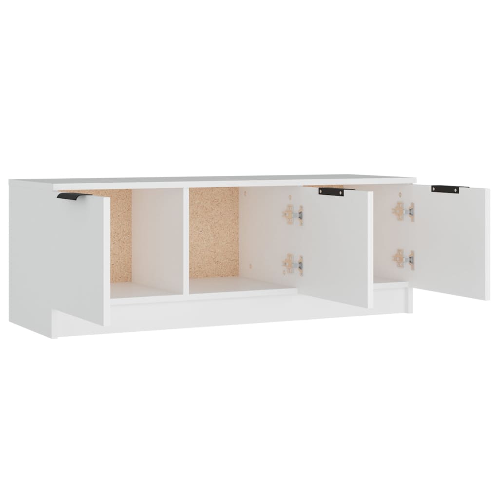 Tv-meubel 102x35x36,5 cm bewerkt hout wit is nu te koop bij PeponiXL, paradijselijk wonen!