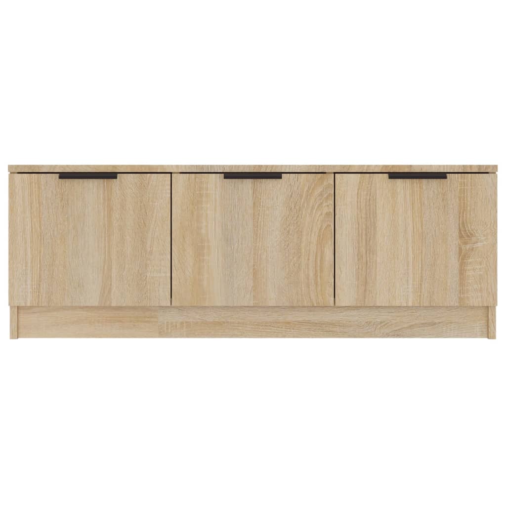 Tv-meubel 102x35x36,5 cm bewerkt hout sonoma eikenkleurig is nu te koop bij PeponiXL, paradijselijk wonen!