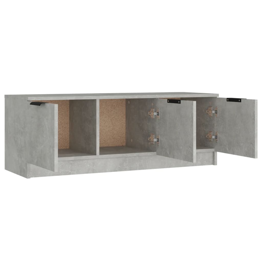 Tv-meubel 102x35x36,5 cm bewerkt hout betongrijs is nu te koop bij PeponiXL, paradijselijk wonen!