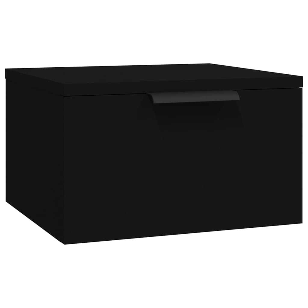 Nachtkastjes wandgemonteerd 2 st 34x30x20 cm zwart is nu te koop bij PeponiXL, paradijselijk wonen!