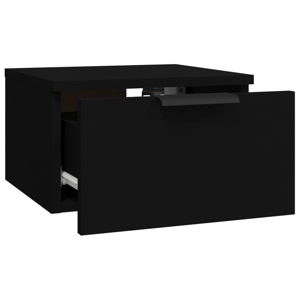 Nachtkastjes wandgemonteerd 2 st 34x30x20 cm zwart is nu te koop bij PeponiXL, paradijselijk wonen!