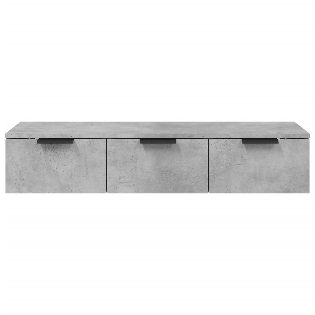 Wandkast 102x30x20 cm bewerkt hout betongrijs is nu te koop bij PeponiXL, paradijselijk wonen!