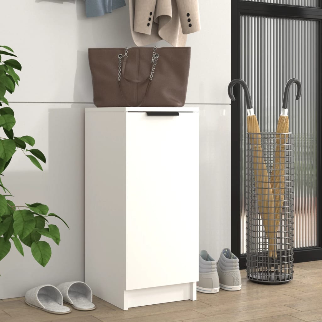 Schoenenkast 30x35x70 cm bewerkt hout wit is nu te koop bij PeponiXL, paradijselijk wonen!