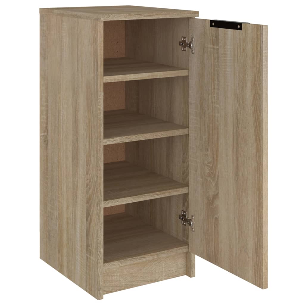 Schoenenkast 30x35x70 cm bewerkt hout sonoma eikenkleurig is nu te koop bij PeponiXL, paradijselijk wonen!