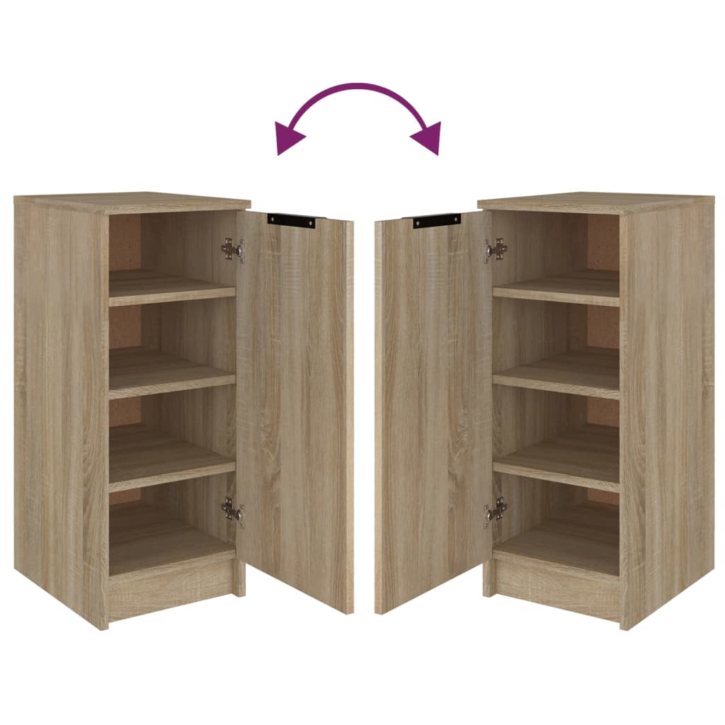 Schoenenkast 30x35x70 cm bewerkt hout sonoma eikenkleurig is nu te koop bij PeponiXL, paradijselijk wonen!