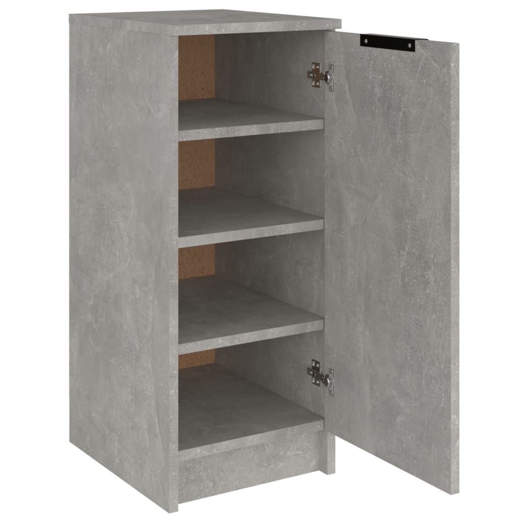 Schoenenkast 30x35x70 cm bewerkt hout betongrijs is nu te koop bij PeponiXL, paradijselijk wonen!