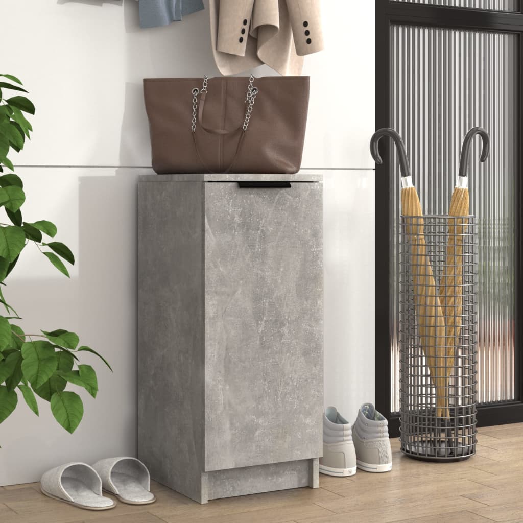 Schoenenkast 30x35x70 cm bewerkt hout betongrijs is nu te koop bij PeponiXL, paradijselijk wonen!