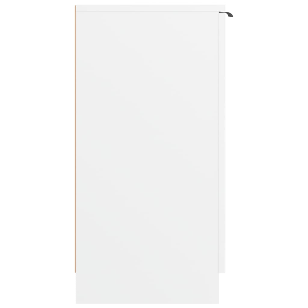 Schoenenkast 59x35x70 cm bewerkt hout wit is nu te koop bij PeponiXL, paradijselijk wonen!
