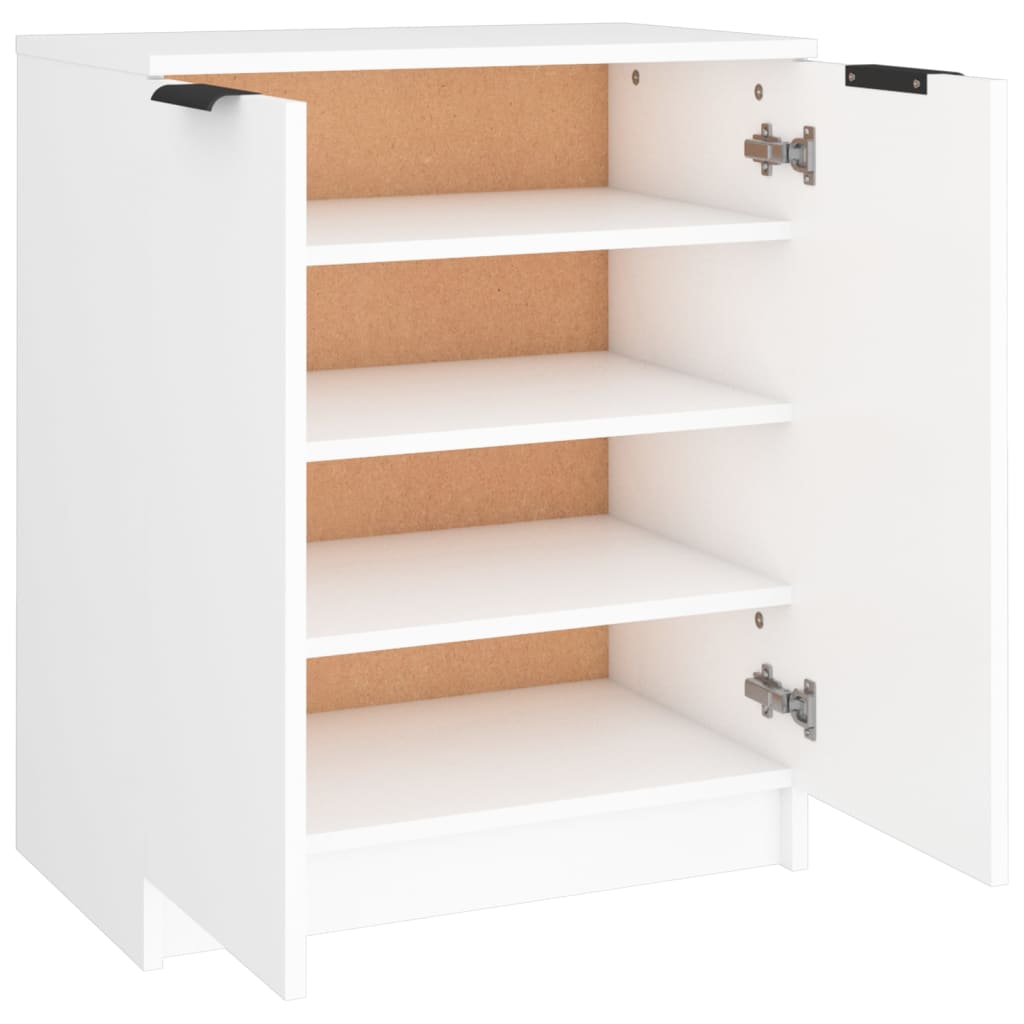 Schoenenkast 59x35x70 cm bewerkt hout wit is nu te koop bij PeponiXL, paradijselijk wonen!