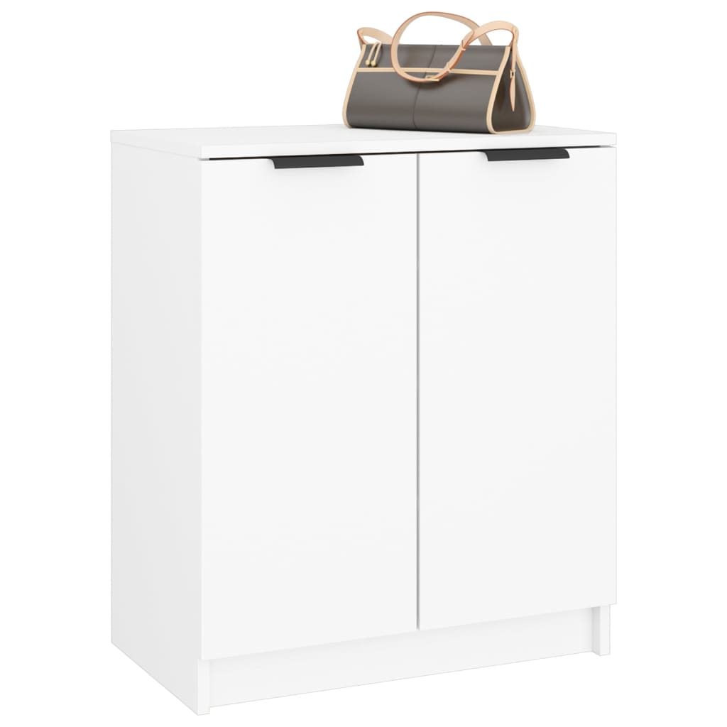 Schoenenkast 59x35x70 cm bewerkt hout wit is nu te koop bij PeponiXL, paradijselijk wonen!