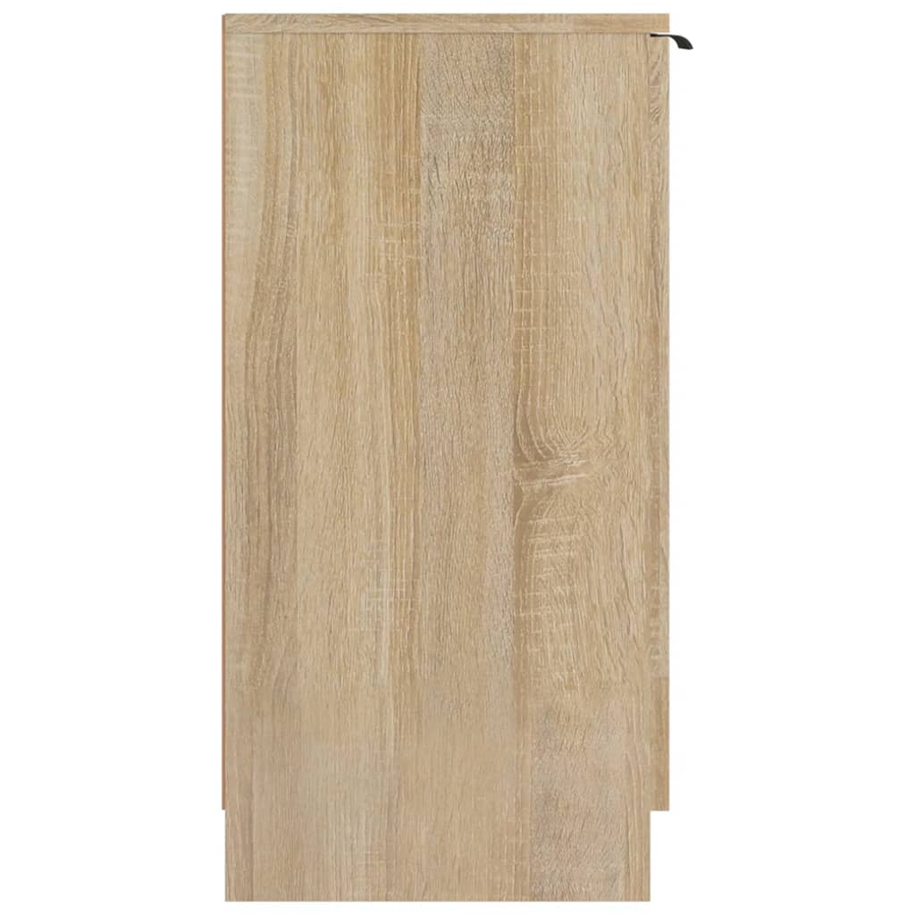Schoenenkast 59x35x70 cm bewerkt hout sonoma eikenkleurig is nu te koop bij PeponiXL, paradijselijk wonen!