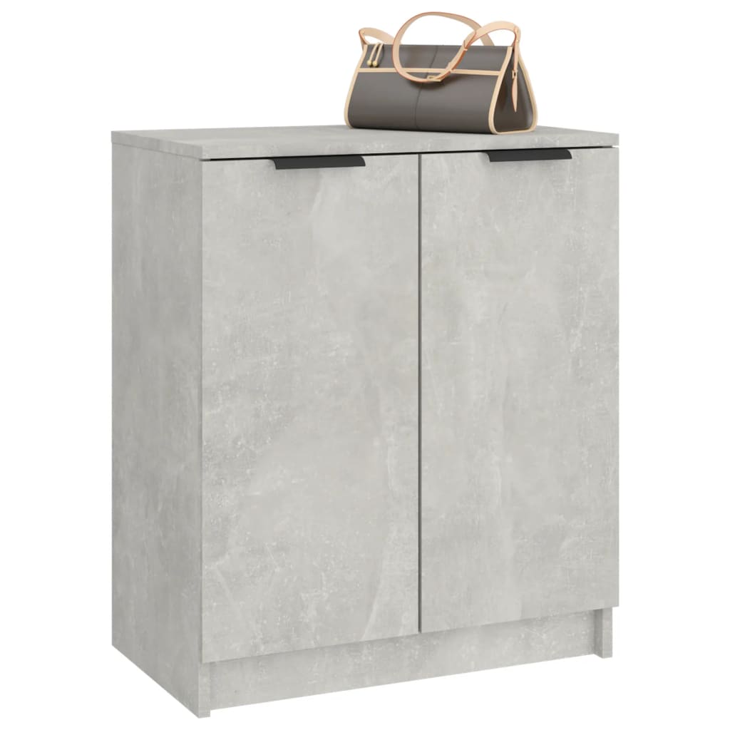 Schoenenkast 59x35x70 cm bewerkt hout betongrijs is nu te koop bij PeponiXL, paradijselijk wonen!