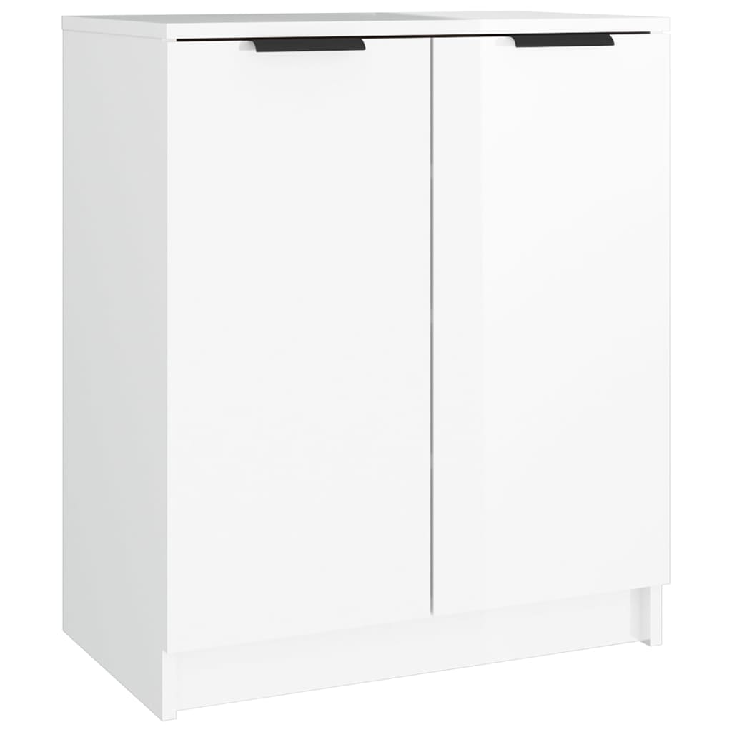 Schoenenkast 59x35x70 cm bewerkt hout hoogglans grijs is nu te koop bij PeponiXL, paradijselijk wonen!