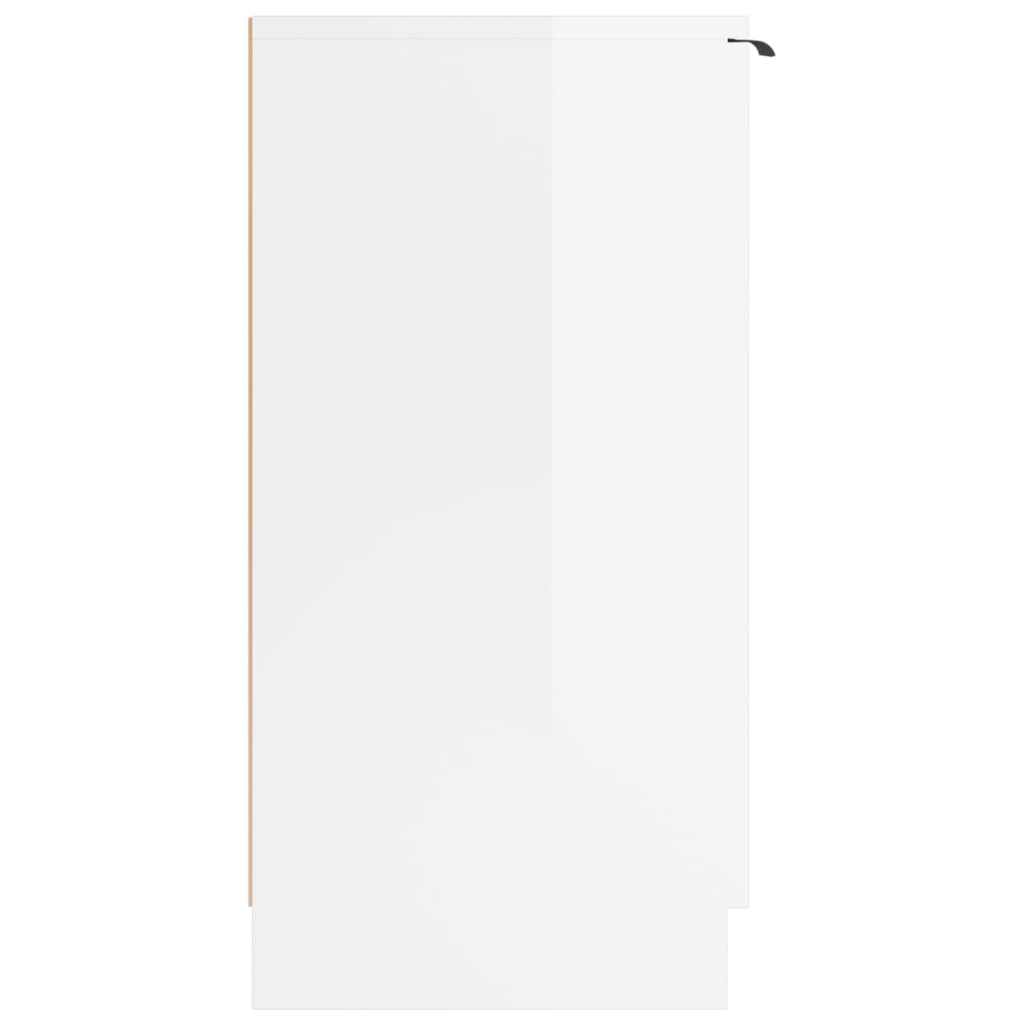 Schoenenkast 59x35x70 cm bewerkt hout hoogglans grijs is nu te koop bij PeponiXL, paradijselijk wonen!