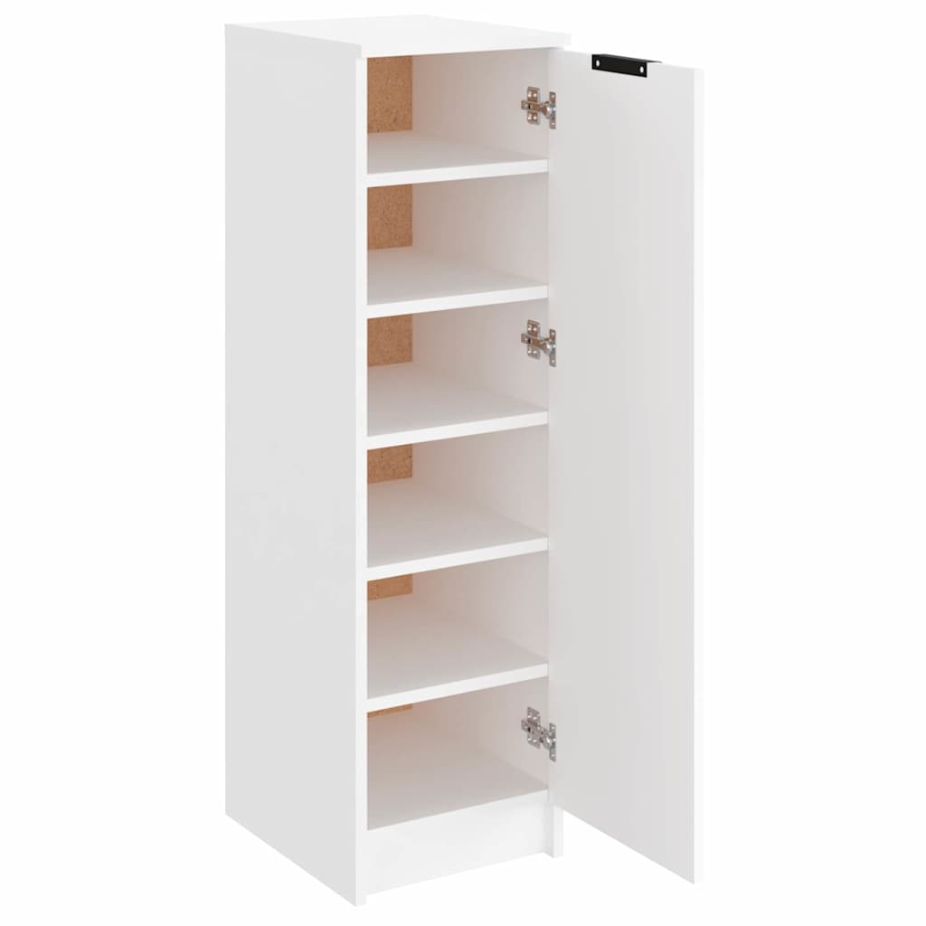 Schoenenkast 30x35x100 cm bewerkt hout wit is nu te koop bij PeponiXL, paradijselijk wonen!