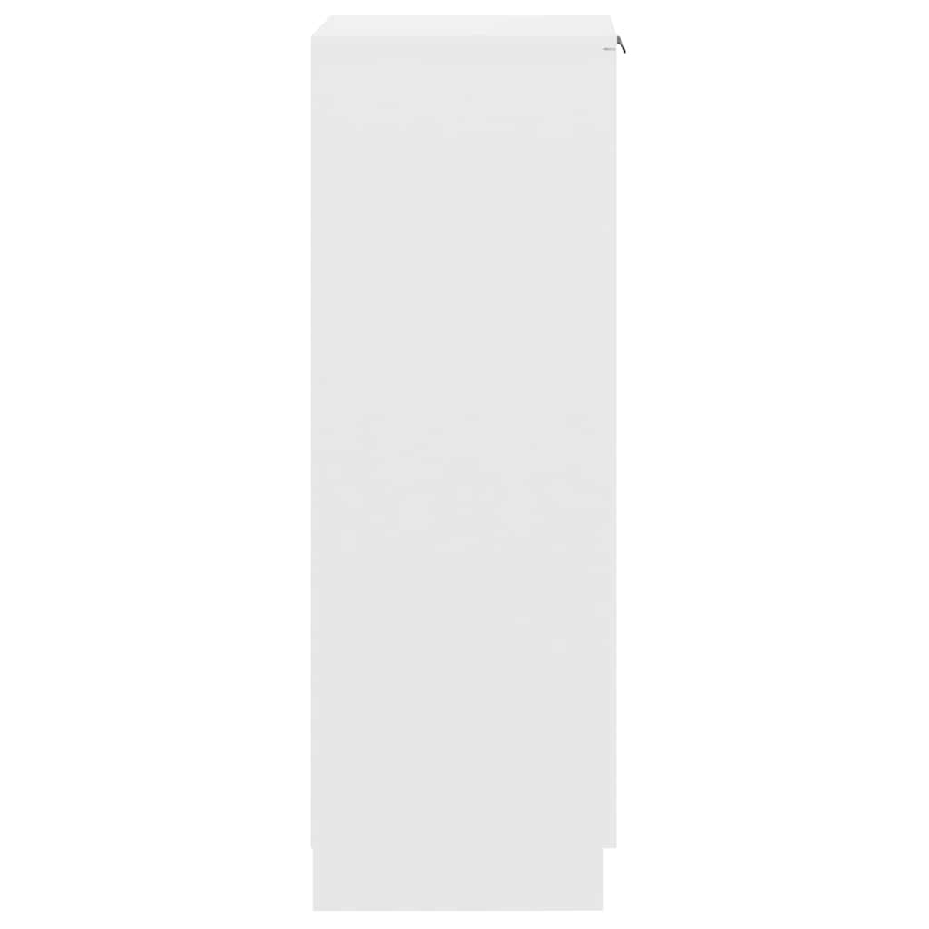 Schoenenkast 30x35x100 cm bewerkt hout wit is nu te koop bij PeponiXL, paradijselijk wonen!