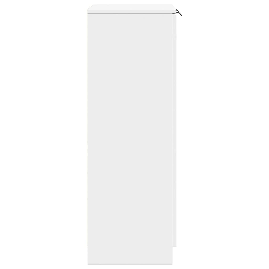 Schoenenkast 59x35x100,5 cm bewerkt hout wit is nu te koop bij PeponiXL, paradijselijk wonen!