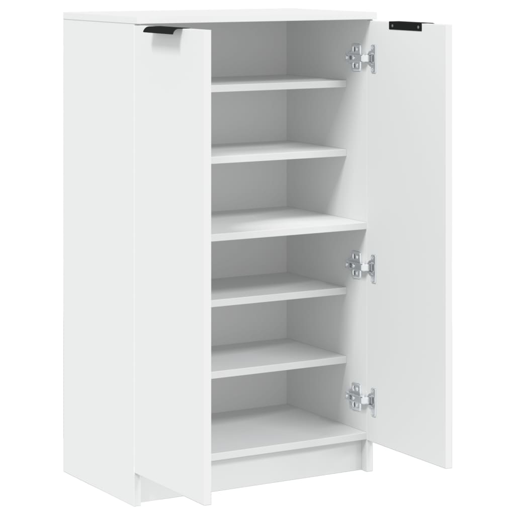 Schoenenkast 59x35x100,5 cm bewerkt hout wit is nu te koop bij PeponiXL, paradijselijk wonen!