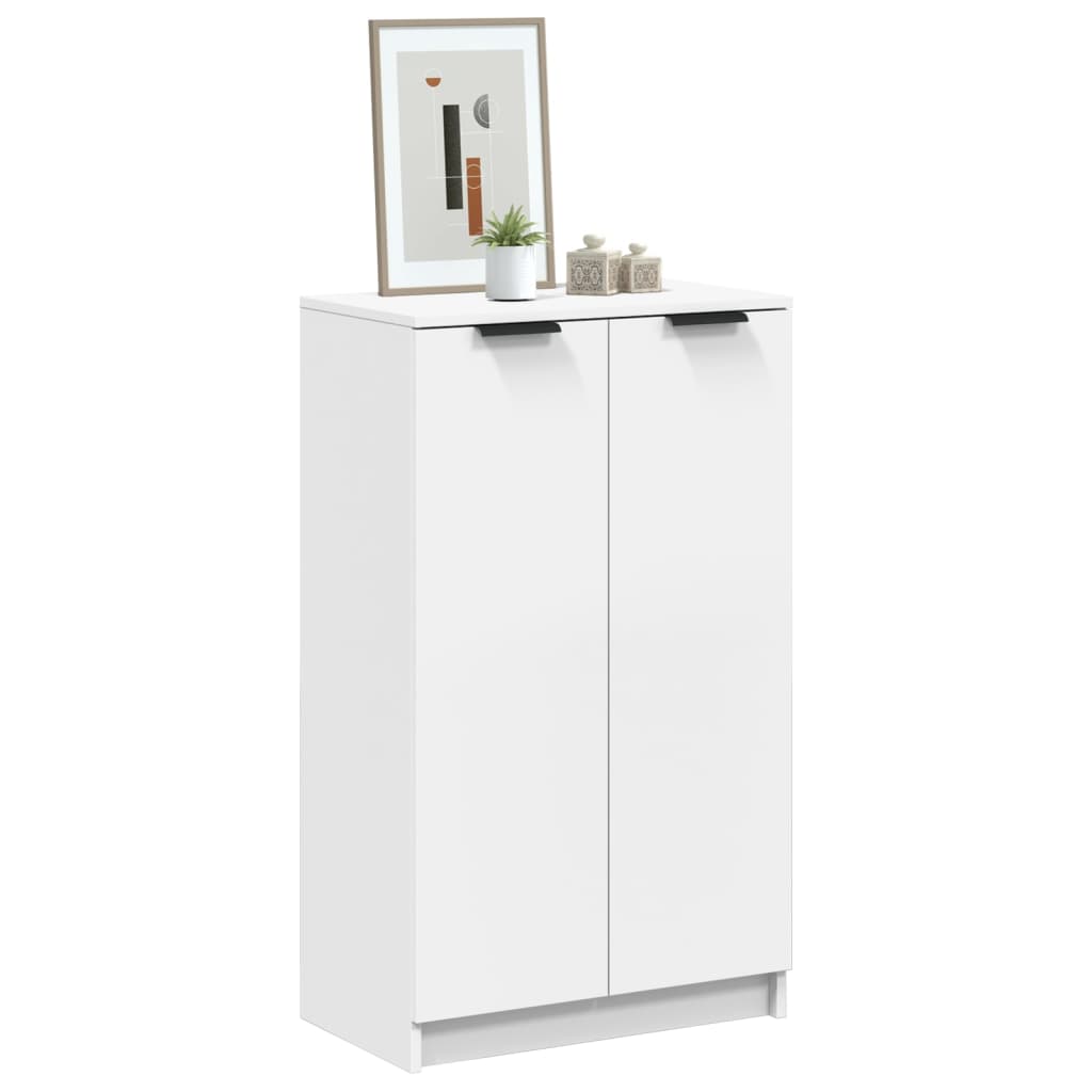 Schoenenkast 59x35x100,5 cm bewerkt hout wit is nu te koop bij PeponiXL, paradijselijk wonen!